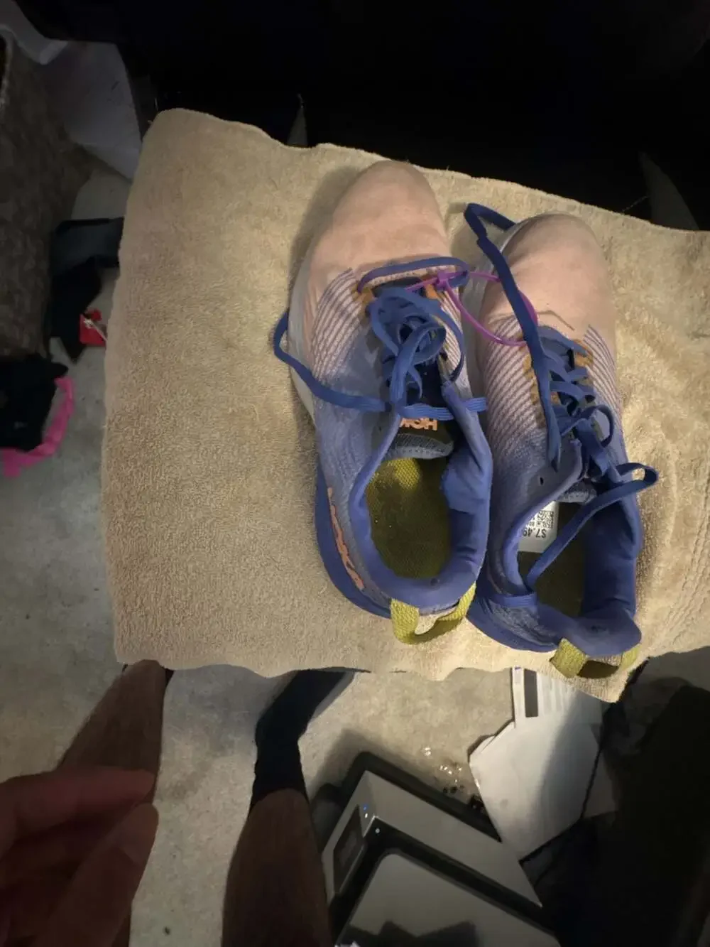 Hoka One One Mach 3 Size 9 Blue Pink Running Shoes